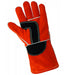 Premium Leather Welders Gloves Universal Size, 1200, Orange - BHP Safety Products