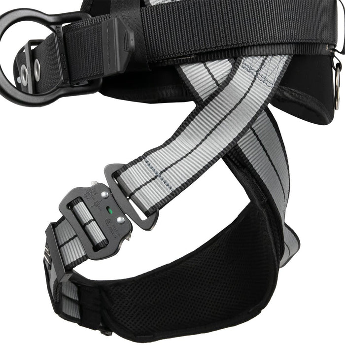 PRO+ Slate Construction Harness with Quick Connect Chest Buckle, Leg and Shoulder Padding - BHP Safety Products