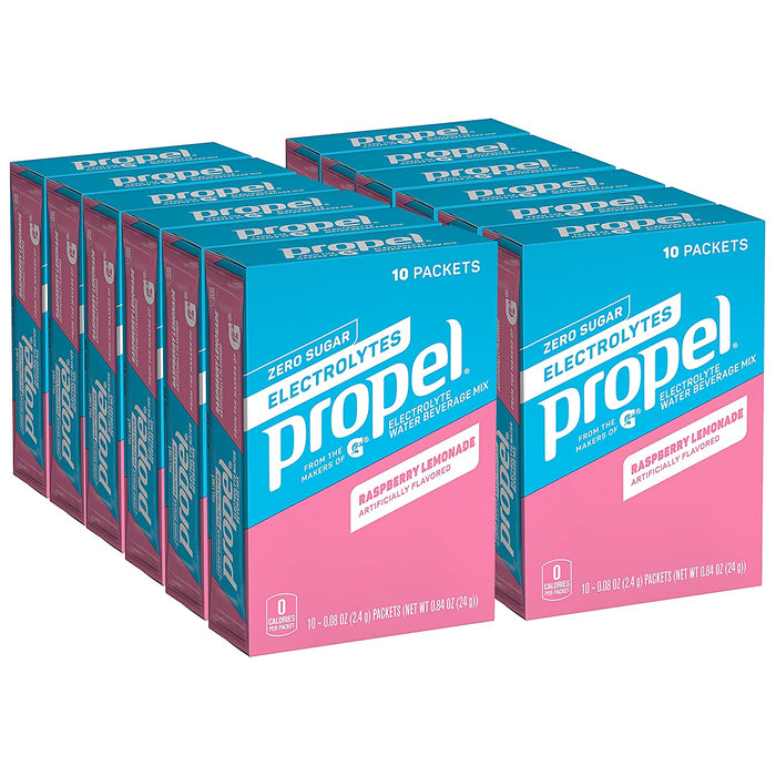 Propel ZERO Sugar - 0.08oz Powder Sticks - Electrolyte Water Beverage Mix (Each pack mixes with 20 fluid oz of water) - BHP Safety Products