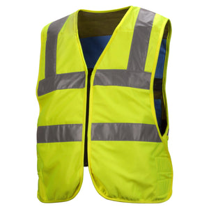 Pyramex CV200 ANSI Class 2 Evaporative Cooling Vest , Hi-Vis Lime, 1/Each - BHP Safety Products