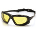 Pyramex Highlander Plus Safety Glasses with Vented Foam Padding - BHP Safety Products
