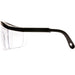 Pyramex Integra Safety Glasses, Clear Lens with Black Frame, SB410S, 1 Pair - BHP Safety Products