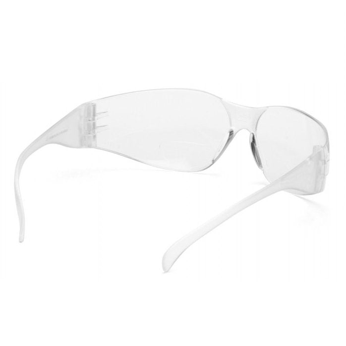 Pyramex Intruder Reader Safety Glasses, Clear Lens with RX Bifocal - BHP Safety Products