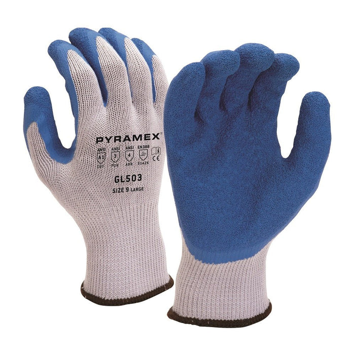 Pyramex Latex Coated Cut Resistant Work Gloves Gloves GL503 (12 Pair) - BHP Safety Products