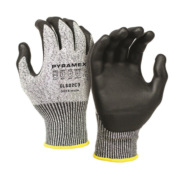 Pyramex Micro-Foam Nitrile Coated Cut Resistant Gloves GL602C3 (12 Pair) - BHP Safety Products