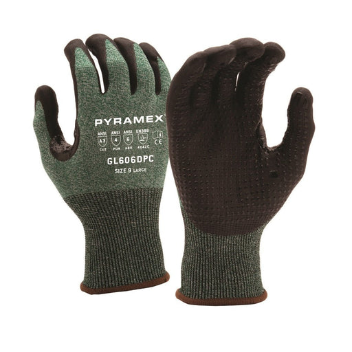 Pyramex Micro-Foam Nitrile Coated Cut Resistant Work Gloves GL606DPC (12 Pair) - BHP Safety Products