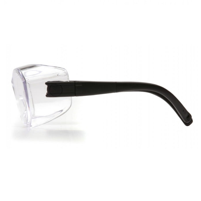 Pyramex OTS (Over-the-Spectacle) Safety Glasses, Clear Lens with Black Temples, S3510SJ - BHP Safety Products