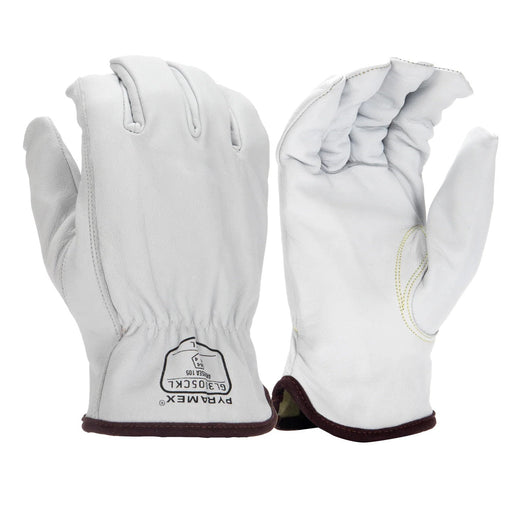Pyramex Premium Goatskin Leather Driver Gloves with ANSI A4 Cut Resistance GL3005CK (12 Pair) - BHP Safety Products