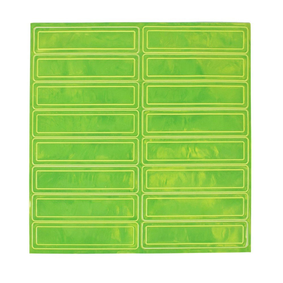 Pyramex Reflective Hard Hat Stickers, 1 Sheet of 16 Stickers — BHP ...