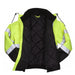 Pyramex RJ32 Series Bomber Jacket, Hi-Vis Lime with 2" Silver Reflective Striping, Insulated, ANSI Type R Class 3 - BHP Safety Products