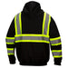 Pyramex RSZH3411 Type 0 Class 1 Enhanced Visibility Full-Zip Safety Sweatshirt/Hoodie - Black - BHP Safety Products