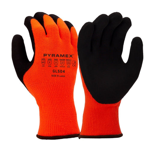 Pyramex Sandy Latex Coated Insulated Cut Resistant Work Gloves GL504 (12 Pair) - BHP Safety Products