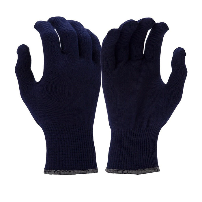 Pyramex Thermolite Insulated String Knit Work Gloves Navy Blue GL701 (12 Pair) - BHP Safety Products