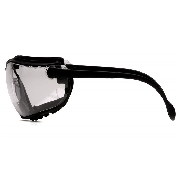Pyramex V2G Hybrid Safety Glasses/Goggle with Interchangable Temples and Head-Strap, H2X Anti-Fog Coating - BHP Safety Products