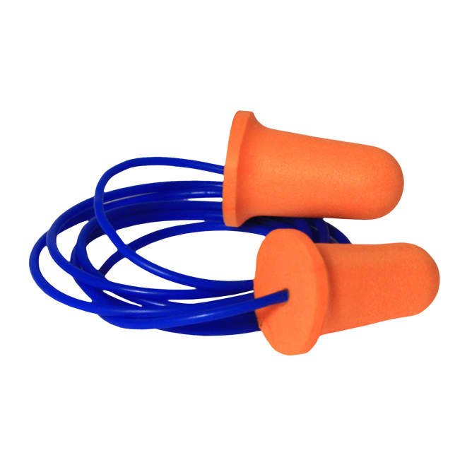 Radians Deviator FP81, Orange Corded Foam Earplugs NRR (Noise Reduction Rating) 33 Decibels - BHP Safety Products