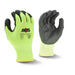 Radians RWG558 AXIS ANSI Cut Protection Level A7 Polyurethane (PU) Coated Work Glove, Hi-Vis Green - BHP Safety Products