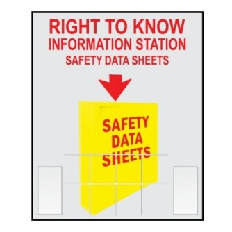 Right-To-Know Information Center, Safety Data Sheets, Wall Mount, 30 x 24 - BHP Safety Products