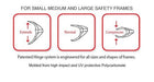 Safety Optical B-26 Side Shields for Small and Medium Prescription Frames - BHP Safety Products
