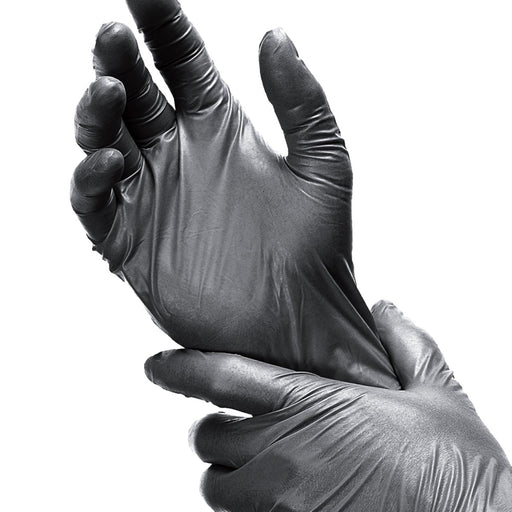 SHADOW Nitrile Exam, Powder Free Gloves, Black, 6 mil - BHP Safety Products