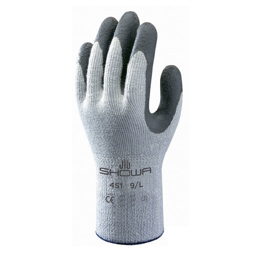 Showa 451 Palm-Dipped Rubber Coating Work Gloves with 10 Gauge Insulated Seamless Liner for Winter Weather - BHP Safety Products