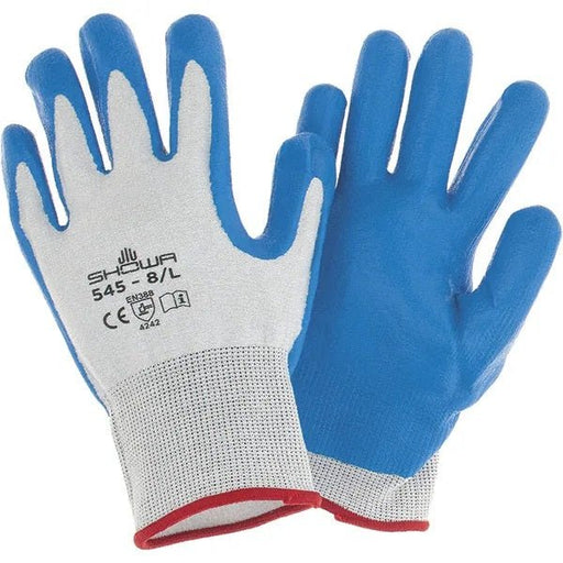 Showa 545 ANSI A2 Cut Resistant, Oil Resistant, Nitrile Coated Work Gloves - BHP Safety Products
