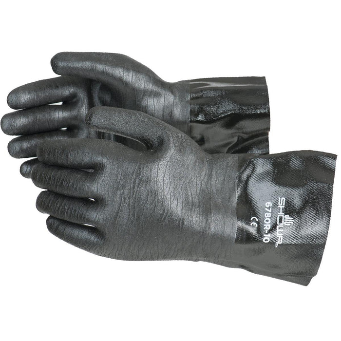 Showa 6780R Neoprene Coated, Rought Grip, Chemical Resistant Glove, Size 10 - Large, 12" Length, 1 Pair - BHP Safety Products