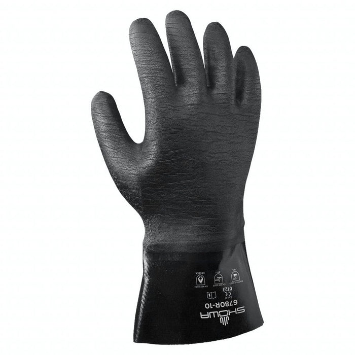 Showa 6780R Neoprene Coated, Rought Grip, Chemical Resistant Glove, Size 10 - Large, 12" Length, 1 Pair - BHP Safety Products