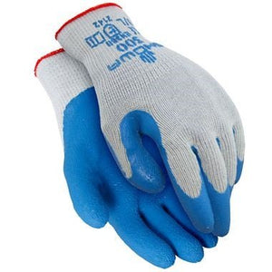 Showa Atlas 300 Palm-Dipped Rubber Coating Work Gloves, Blue - BHP Safety Products