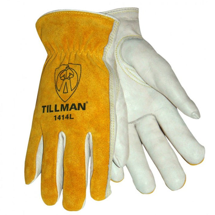 Tillman 1414 Top Grain/Split Cowhide Back Leather Drivers Glove - BHP Safety Products
