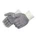 Two Side Dotted Cotton / Polyester String Knit Glove, White (1 Dozen) - BHP Safety Products