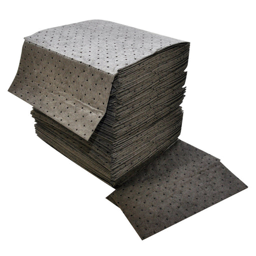 Universal Bonded Absorbent Pads, Gray, 15″ x 17″, 100 Pads per Bale, UQ100 - BHP Safety Products