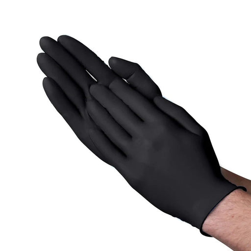 VGuard A16A3 Black Nitrile Powder Free Exam Gloves, 5 MIL (100 Gloves per Box) - BHP Safety Products