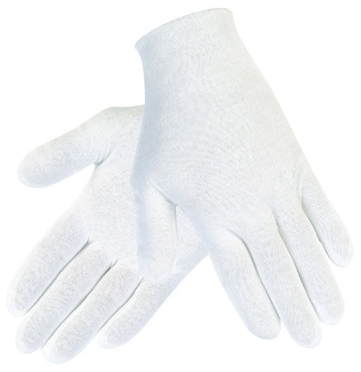 White 100% Cotton Lisle Inspectors Glove, Reversible and Unhemmed - BHP Safety Products